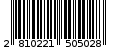Γραμμωτός κωδικός 2810221505028