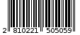 Γραμμωτός κωδικός 2810221505059