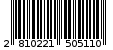 Γραμμωτός κωδικός 2810221505110