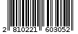 Γραμμωτός κωδικός 2810221603052