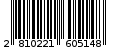 Γραμμωτός κωδικός 2810221605148