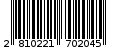 Γραμμωτός κωδικός 2810221702045