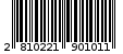 Γραμμωτός κωδικός 2810221901011