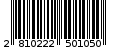 Γραμμωτός κωδικός 2810222501050