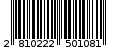 Γραμμωτός κωδικός 2810222501081