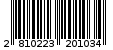 Γραμμωτός κωδικός 2810223201034