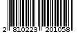 Γραμμωτός κωδικός 2810223201058