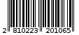 Γραμμωτός κωδικός 2810223201065