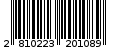 Γραμμωτός κωδικός 2810223201089