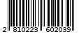 Γραμμωτός κωδικός 2810223602039