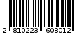 Γραμμωτός κωδικός 2810223603012
