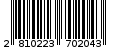 Γραμμωτός κωδικός 2810223702043