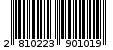 Γραμμωτός κωδικός 2810223901019