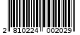 Γραμμωτός κωδικός 2810224002029