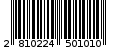 Γραμμωτός κωδικός 2810224501010