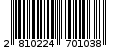 Γραμμωτός κωδικός 2810224701038