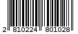 Γραμμωτός κωδικός 2810224801028