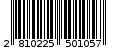 Γραμμωτός κωδικός 2810225501057