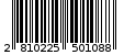 Γραμμωτός κωδικός 2810225501088