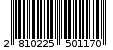 Γραμμωτός κωδικός 2810225501170