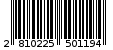 Γραμμωτός κωδικός 2810225501194