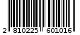 Γραμμωτός κωδικός 2810225601016