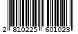 Γραμμωτός κωδικός 2810225601023