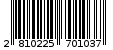 Γραμμωτός κωδικός 2810225701037