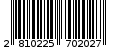 Γραμμωτός κωδικός 2810225702027