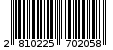 Γραμμωτός κωδικός 2810225702058
