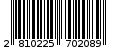 Γραμμωτός κωδικός 2810225702089