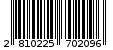 Γραμμωτός κωδικός 2810225702096