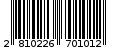 Γραμμωτός κωδικός 2810226701012