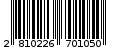Γραμμωτός κωδικός 2810226701050