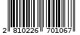Γραμμωτός κωδικός 2810226701067