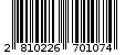 Γραμμωτός κωδικός 2810226701074