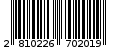 Γραμμωτός κωδικός 2810226702019