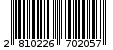 Γραμμωτός κωδικός 2810226702057
