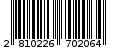 Γραμμωτός κωδικός 2810226702064