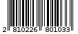 Γραμμωτός κωδικός 2810226801033