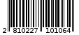 Γραμμωτός κωδικός 2810227101064