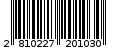 Γραμμωτός κωδικός 2810227201030