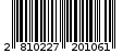 Γραμμωτός κωδικός 2810227201061