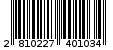 Γραμμωτός κωδικός 2810227401034