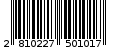 Γραμμωτός κωδικός 2810227501017