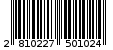 Γραμμωτός κωδικός 2810227501024