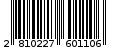 Γραμμωτός κωδικός 2810227601106