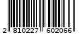 Γραμμωτός κωδικός 2810227602066