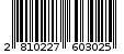 Γραμμωτός κωδικός 2810227603025