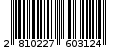 Γραμμωτός κωδικός 2810227603124